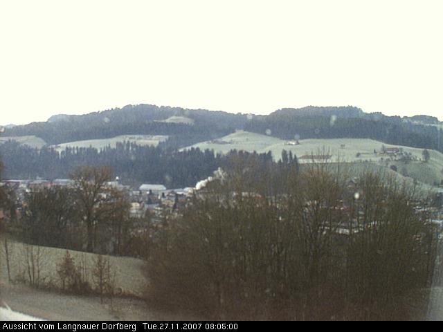 Webcam-Bild: Aussicht vom Dorfberg in Langnau 20071127-080500
