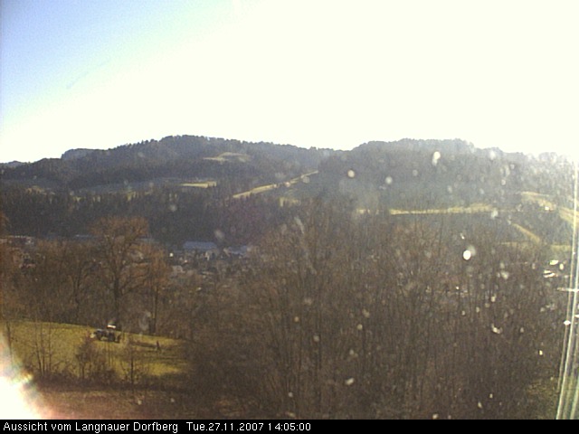 Webcam-Bild: Aussicht vom Dorfberg in Langnau 20071127-140500