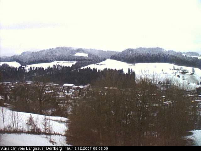 Webcam-Bild: Aussicht vom Dorfberg in Langnau 20071213-080500