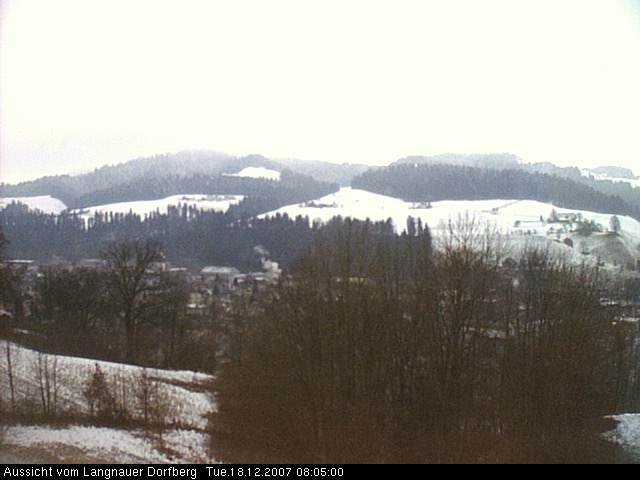 Webcam-Bild: Aussicht vom Dorfberg in Langnau 20071218-080500