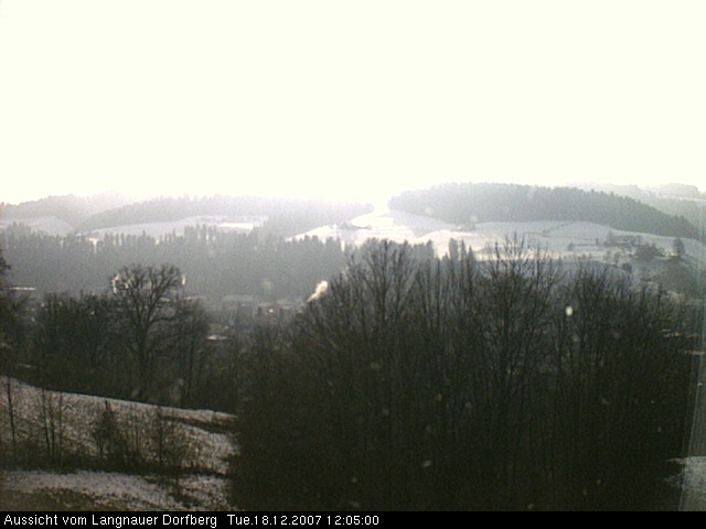 Webcam-Bild: Aussicht vom Dorfberg in Langnau 20071218-120500