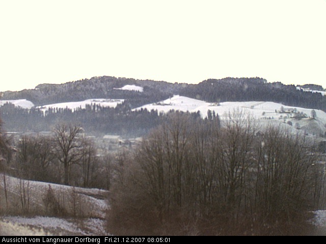 Webcam-Bild: Aussicht vom Dorfberg in Langnau 20071221-080500
