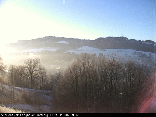 Webcam-Bild: Aussicht vom Dorfberg in Langnau 20071221-090500