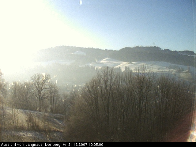 Webcam-Bild: Aussicht vom Dorfberg in Langnau 20071221-100500
