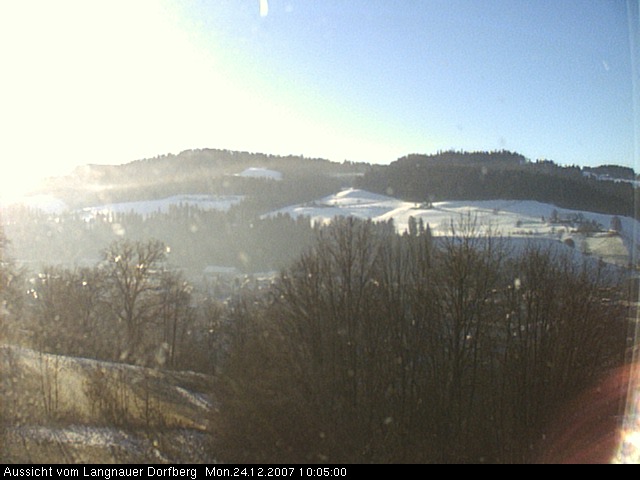 Webcam-Bild: Aussicht vom Dorfberg in Langnau 20071224-100500