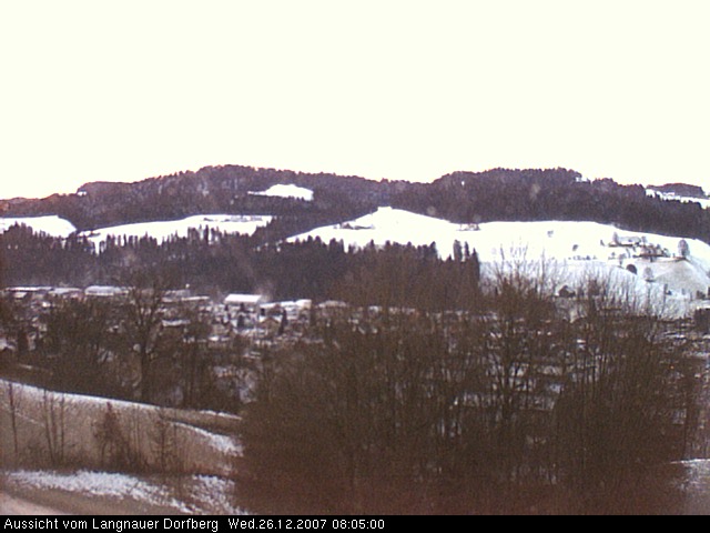 Webcam-Bild: Aussicht vom Dorfberg in Langnau 20071226-080500