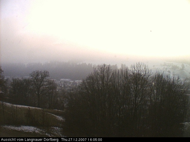 Webcam-Bild: Aussicht vom Dorfberg in Langnau 20071227-160500