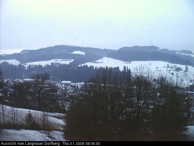 Webcam-Bild: Aussicht vom Dorfberg in Langnau 20080103-080500