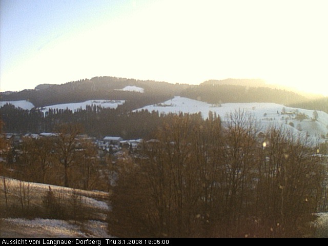 Webcam-Bild: Aussicht vom Dorfberg in Langnau 20080103-160500