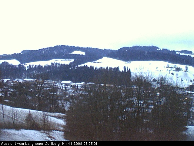 Webcam-Bild: Aussicht vom Dorfberg in Langnau 20080104-080500