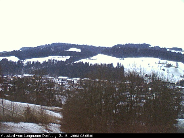 Webcam-Bild: Aussicht vom Dorfberg in Langnau 20080105-080500