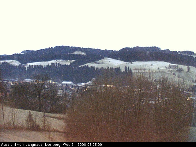 Webcam-Bild: Aussicht vom Dorfberg in Langnau 20080109-080500
