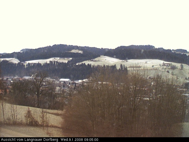 Webcam-Bild: Aussicht vom Dorfberg in Langnau 20080109-090500
