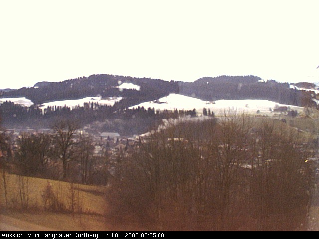Webcam-Bild: Aussicht vom Dorfberg in Langnau 20080118-080500