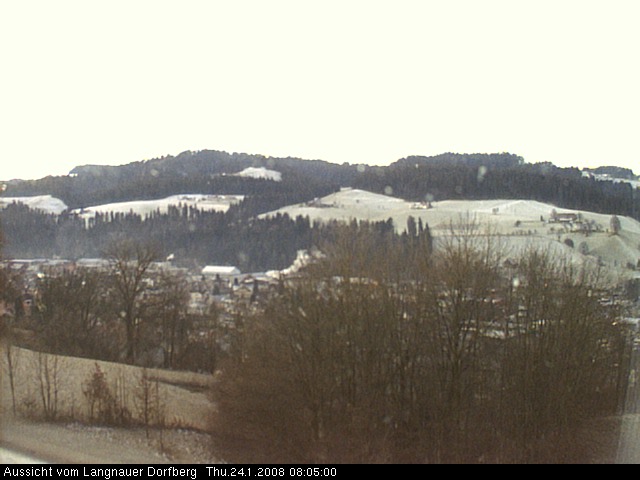 Webcam-Bild: Aussicht vom Dorfberg in Langnau 20080124-080500