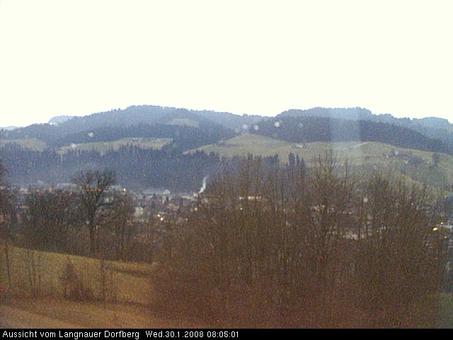 Webcam-Bild: Aussicht vom Dorfberg in Langnau 20080130-080500