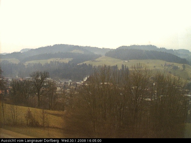 Webcam-Bild: Aussicht vom Dorfberg in Langnau 20080130-160500