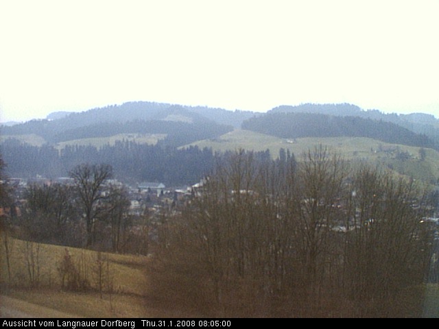 Webcam-Bild: Aussicht vom Dorfberg in Langnau 20080131-080500