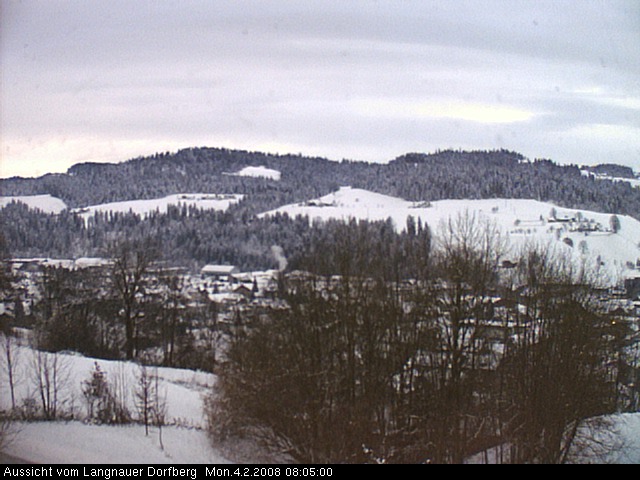 Webcam-Bild: Aussicht vom Dorfberg in Langnau 20080204-080500