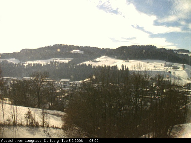 Webcam-Bild: Aussicht vom Dorfberg in Langnau 20080205-110500