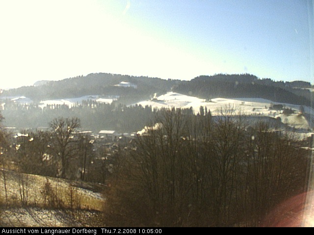 Webcam-Bild: Aussicht vom Dorfberg in Langnau 20080207-100500