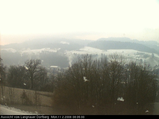 Webcam-Bild: Aussicht vom Dorfberg in Langnau 20080211-080500