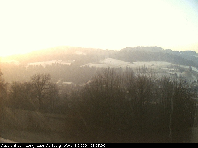 Webcam-Bild: Aussicht vom Dorfberg in Langnau 20080213-080500