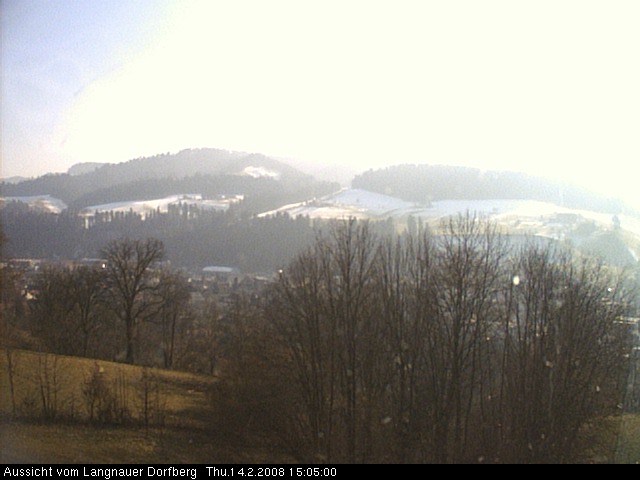 Webcam-Bild: Aussicht vom Dorfberg in Langnau 20080214-150500