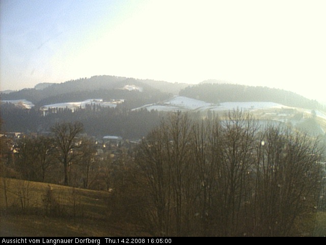 Webcam-Bild: Aussicht vom Dorfberg in Langnau 20080214-160500