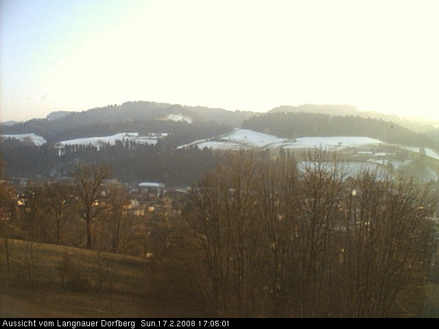 Webcam-Bild: Aussicht vom Dorfberg in Langnau 20080217-170500