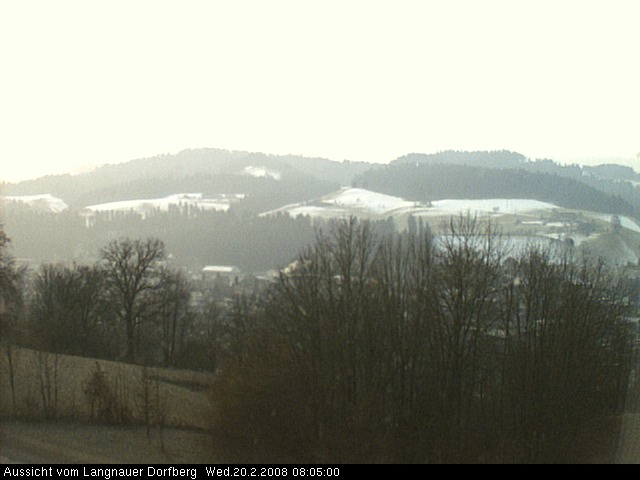 Webcam-Bild: Aussicht vom Dorfberg in Langnau 20080220-080500