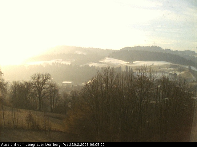 Webcam-Bild: Aussicht vom Dorfberg in Langnau 20080220-090500
