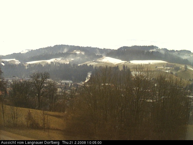 Webcam-Bild: Aussicht vom Dorfberg in Langnau 20080221-100500