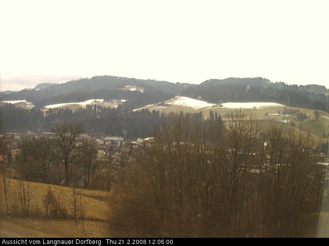 Webcam-Bild: Aussicht vom Dorfberg in Langnau 20080221-120500