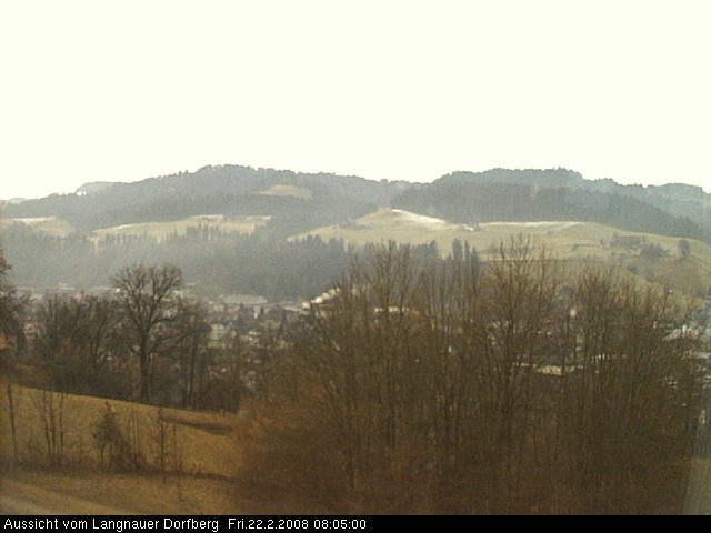 Webcam-Bild: Aussicht vom Dorfberg in Langnau 20080222-080500