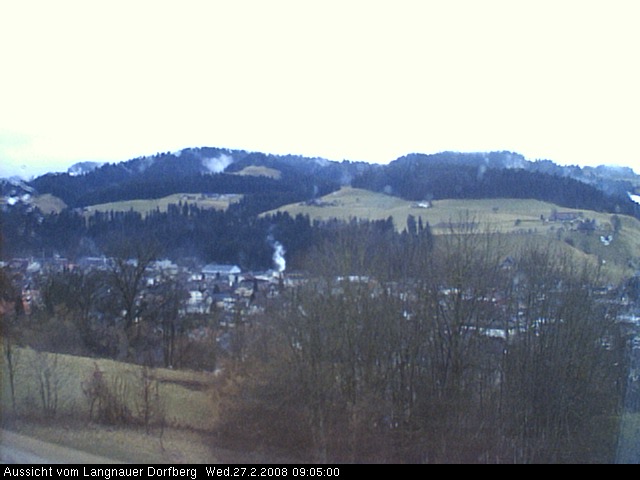 Webcam-Bild: Aussicht vom Dorfberg in Langnau 20080227-090500