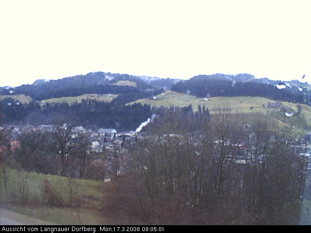 Webcam-Bild: Aussicht vom Dorfberg in Langnau 20080317-080500