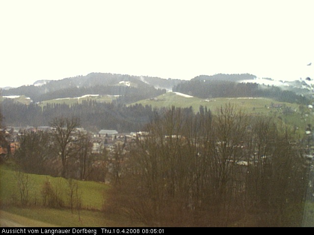 Webcam-Bild: Aussicht vom Dorfberg in Langnau 20080410-080500