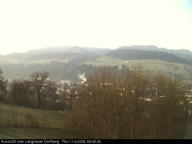 Webcam-Bild: Aussicht vom Dorfberg in Langnau 20080417-080500