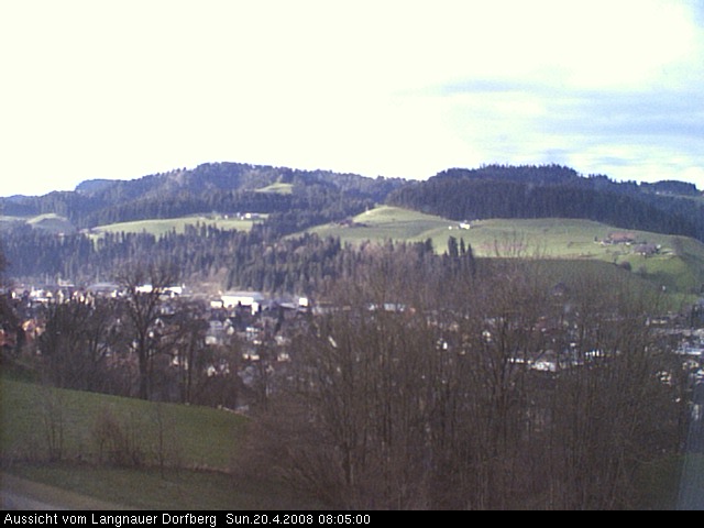 Webcam-Bild: Aussicht vom Dorfberg in Langnau 20080420-080500