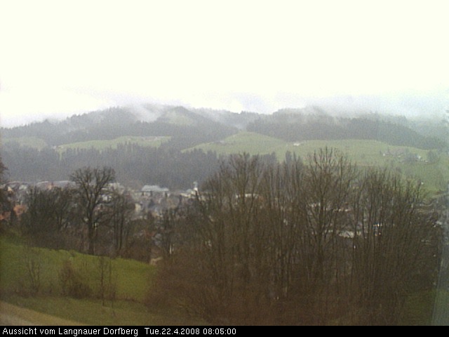 Webcam-Bild: Aussicht vom Dorfberg in Langnau 20080422-080500