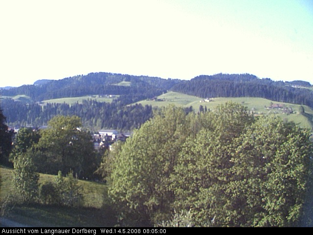 Webcam-Bild: Aussicht vom Dorfberg in Langnau 20080514-080500