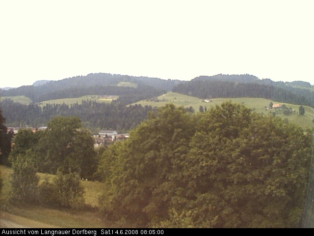 Webcam-Bild: Aussicht vom Dorfberg in Langnau 20080614-080500