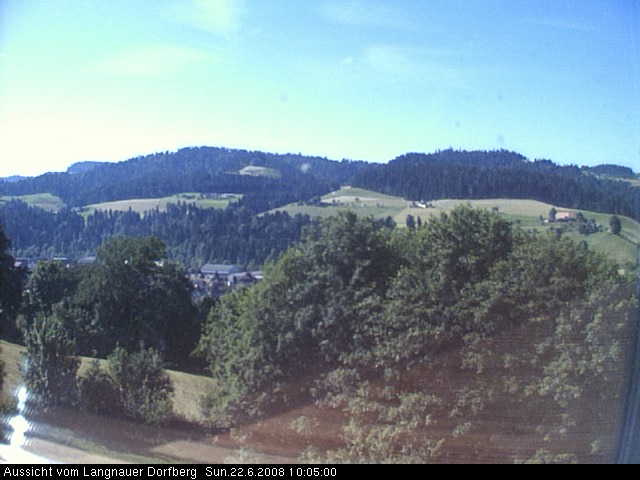 Webcam-Bild: Aussicht vom Dorfberg in Langnau 20080622-100500