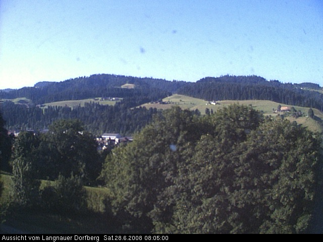 Webcam-Bild: Aussicht vom Dorfberg in Langnau 20080628-080500