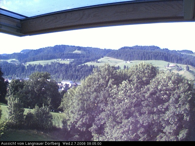 Webcam-Bild: Aussicht vom Dorfberg in Langnau 20080702-080500