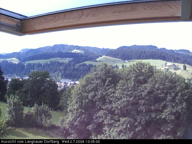 Webcam-Bild: Aussicht vom Dorfberg in Langnau 20080702-100500