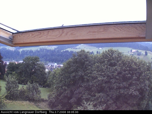 Webcam-Bild: Aussicht vom Dorfberg in Langnau 20080703-080500