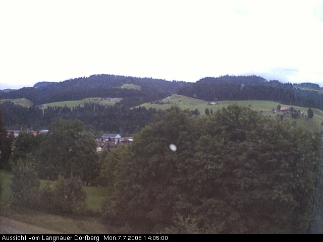Webcam-Bild: Aussicht vom Dorfberg in Langnau 20080707-140500