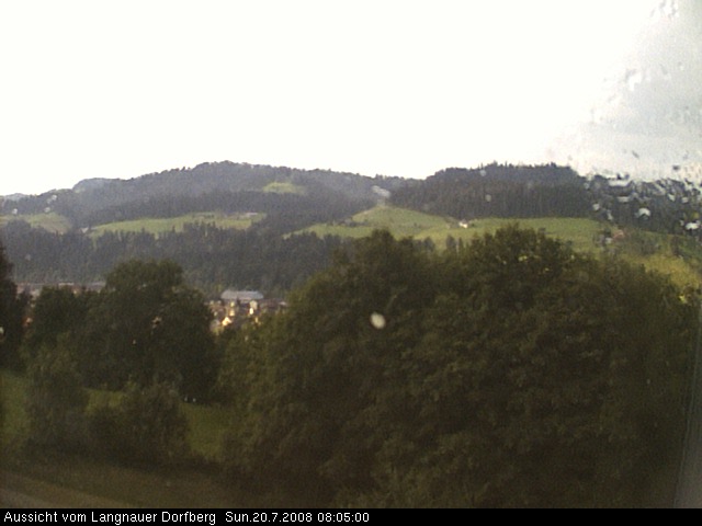 Webcam-Bild: Aussicht vom Dorfberg in Langnau 20080720-080500